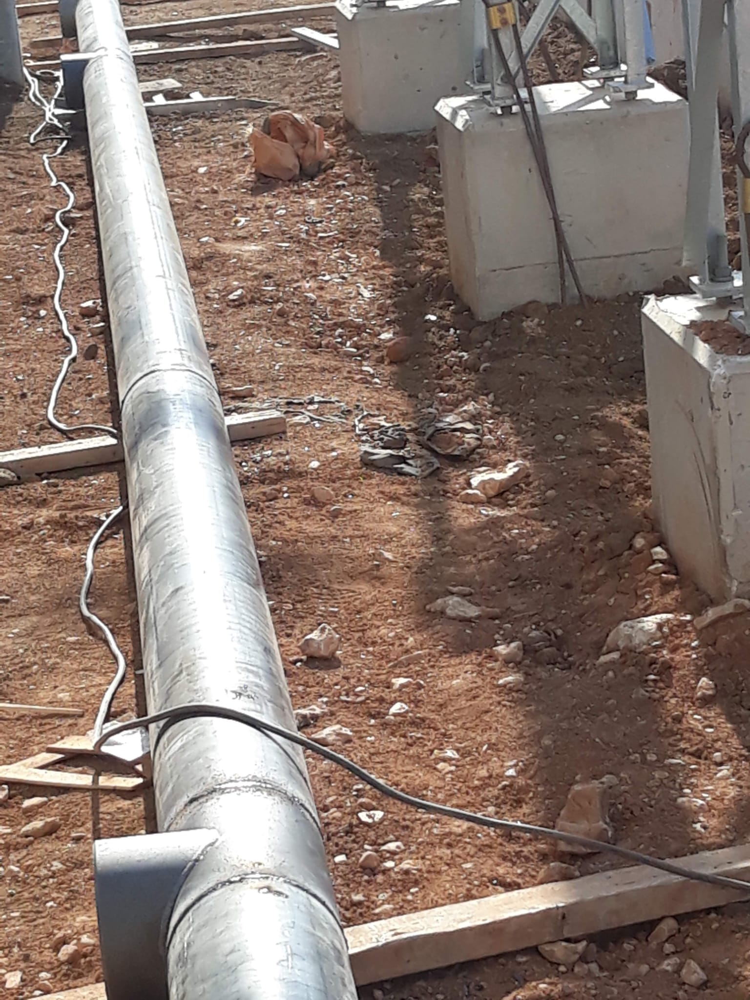 Elektrik tesisi kızgın yağ borulama sistemi